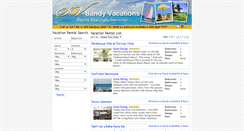 Desktop Screenshot of bookings.sandyvacations.com