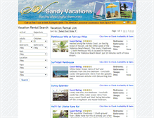 Tablet Screenshot of bookings.sandyvacations.com